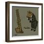 Hungry Peter the Pig Dresses for His Party-Cecil Aldin-Framed Art Print