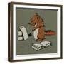 Hungry Peter the Pig Plans for a Party-Cecil Aldin-Framed Art Print