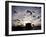 Hungry Seagulls Silhouetted Againt the Sunset in the Harbour at Essaouira, Morocco-Fergus Kennedy-Framed Photographic Print