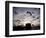 Hungry Seagulls Silhouetted Againt the Sunset in the Harbour at Essaouira, Morocco-Fergus Kennedy-Framed Photographic Print