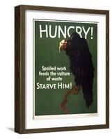 Hungry! Starve Him!-null-Framed Giclee Print