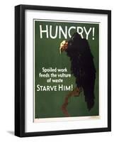 Hungry! Starve Him!-null-Framed Giclee Print