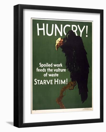 Hungry! Starve Him!-null-Framed Giclee Print