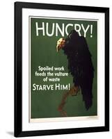 Hungry! Starve Him!-null-Framed Giclee Print