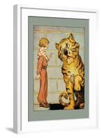 Hungry Tiger and Little Prince-John R. Neill-Framed Art Print