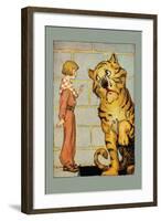 Hungry Tiger and Little Prince-John R. Neill-Framed Art Print