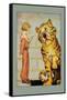 Hungry Tiger and Little Prince-John R. Neill-Framed Stretched Canvas