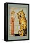 Hungry Tiger and Little Prince-John R. Neill-Framed Stretched Canvas