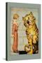 Hungry Tiger and Little Prince-John R. Neill-Stretched Canvas