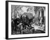 Huns Pillaging Villa-null-Framed Giclee Print