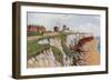 Hunstanton, the Cliffs and Lighthouse-Alfred Robert Quinton-Framed Giclee Print