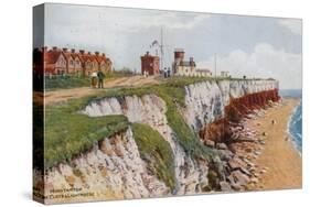 Hunstanton, the Cliffs and Lighthouse-Alfred Robert Quinton-Stretched Canvas