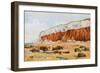 Hunstanton, the Cliffs and Rocks-Alfred Robert Quinton-Framed Giclee Print