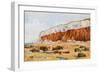 Hunstanton, the Cliffs and Rocks-Alfred Robert Quinton-Framed Giclee Print