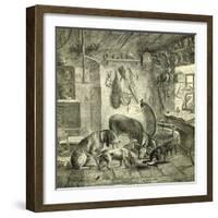 Hunt Austria Dogs 1891-null-Framed Giclee Print