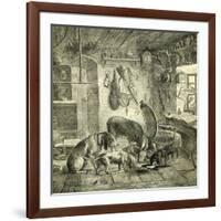 Hunt Austria Dogs 1891-null-Framed Giclee Print