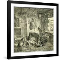 Hunt Austria Dogs 1891-null-Framed Giclee Print