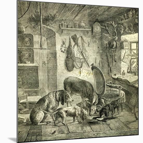 Hunt Austria Dogs 1891-null-Mounted Giclee Print