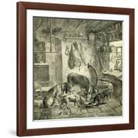 Hunt Austria Dogs 1891-null-Framed Giclee Print