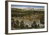 Hunt in Honour of Emperor Ferdinand I at Torgau Castle-Lucas Cranach the Elder-Framed Premium Giclee Print