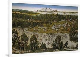 Hunt in Honour of Emperor Ferdinand I at Torgau Castle-Lucas Cranach the Elder-Framed Giclee Print