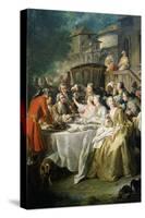 Hunt Luncheon (Un Déjeuner De Chasse), 1737-Jean Francois de Troy-Stretched Canvas