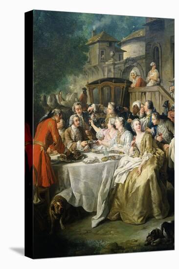 Hunt Luncheon (Un Déjeuner De Chasse), 1737-Jean Francois de Troy-Stretched Canvas