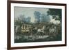 Hunt Meeting, engraved by Philibert Louis Debucourt-Antoine Charles Horace Vernet-Framed Giclee Print