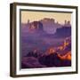 Hunt's Mesa, Monument Valley - American West-ronnybas-Framed Photographic Print