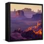 Hunt's Mesa, Monument Valley - American West-ronnybas-Framed Stretched Canvas