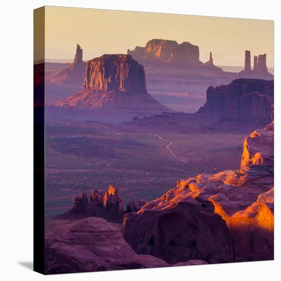 Hunt's Mesa, Monument Valley - American West-ronnybas-Stretched Canvas