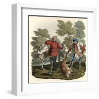 Hunter and Gamekeeper-Charles Hamilton Smith-Framed Art Print