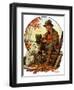 "Hunter and Spaniel,"November 3, 1928-J.F. Kernan-Framed Premium Giclee Print