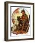 "Hunter and Spaniel,"November 3, 1928-J.F. Kernan-Framed Giclee Print