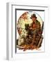 "Hunter and Spaniel,"November 3, 1928-J.F. Kernan-Framed Giclee Print