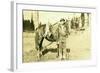 Hunter and Wolf, Yacolt, WA, Circa 1913-null-Framed Giclee Print