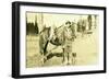 Hunter and Wolf, Yacolt, WA, Circa 1913-null-Framed Giclee Print