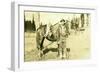 Hunter and Wolf, Yacolt, WA, Circa 1913-null-Framed Giclee Print