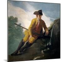 Hunter beside a Spring, 1786-1787-Francisco de Goya-Mounted Giclee Print