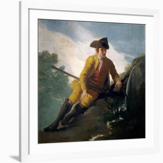 Hunter beside a Spring, 1786-1787-Francisco de Goya-Framed Giclee Print