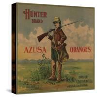 Hunter Brand - Azusa, California - Citrus Crate Label-Lantern Press-Stretched Canvas