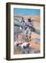 Hunter In North Africa-Charles James Theriat-Framed Art Print