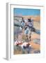 Hunter In North Africa-Charles James Theriat-Framed Art Print