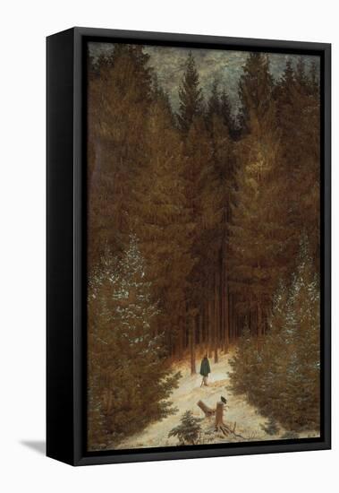 Hunter in the Forest, about 1813/1814-Caspar David Friedrich-Framed Stretched Canvas