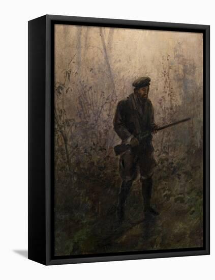 Hunter in the Forest-Ivan Pavlovich Pokhitonov-Framed Stretched Canvas