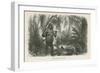 Hunter Killed by Gorilla-null-Framed Giclee Print