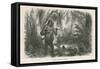 Hunter Killed by Gorilla-null-Framed Stretched Canvas