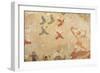 Hunter of Birds, from the Tomb of Hunting and Fishing, C.520-10 BC (Wall Painting)-Etruscan-Framed Giclee Print