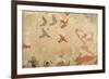 Hunter of Birds, from the Tomb of Hunting and Fishing, C.520-10 BC (Wall Painting)-Etruscan-Framed Giclee Print