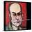 Hunter S Thompson with Cig Black-Tim Nyberg-Stretched Canvas